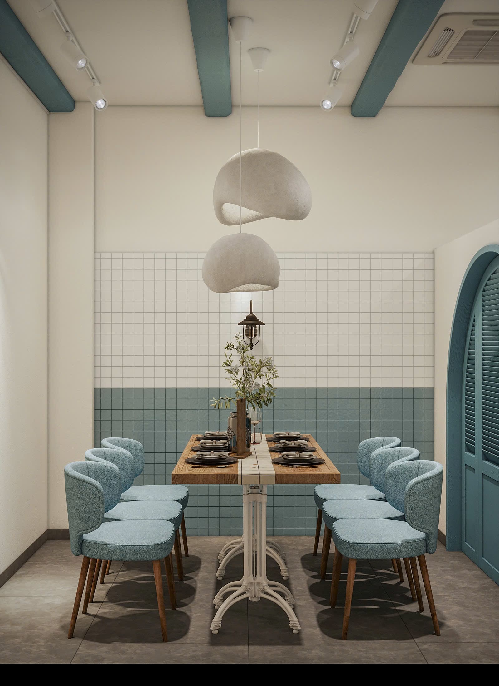 Thiết kế nhà hàng Phú Quốc phong cách Mediterranean Coastal bởi Roma Design