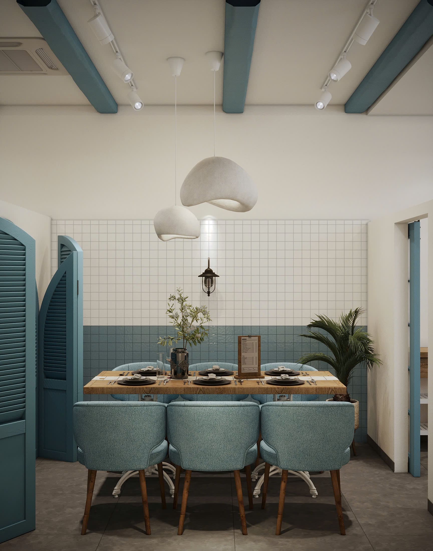 Thiết kế nhà hàng Phú Quốc phong cách Mediterranean Coastal bởi Roma Design