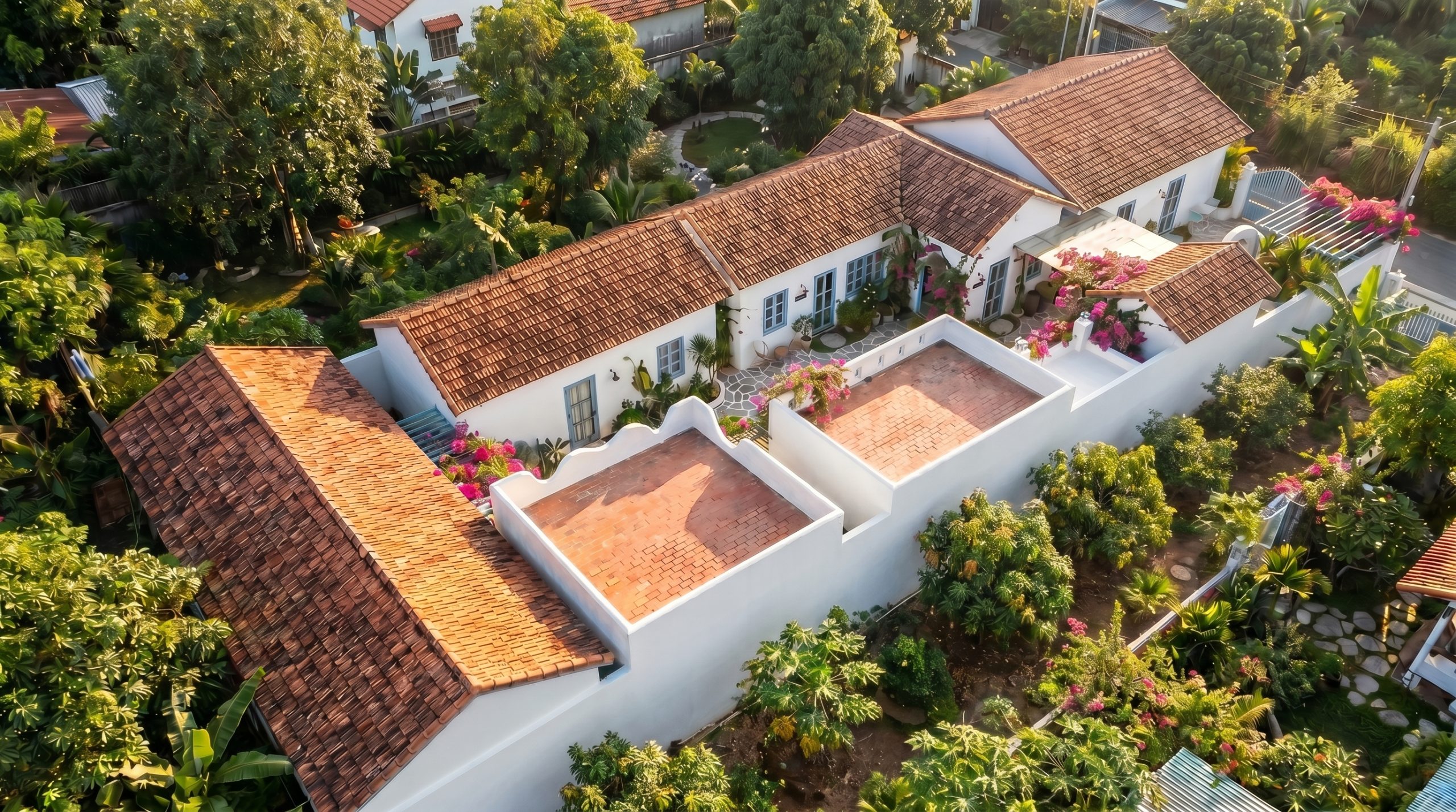Thiết kế bungalow Phú Quốc phong cách Mediterranean Tropical bởi Roma Design