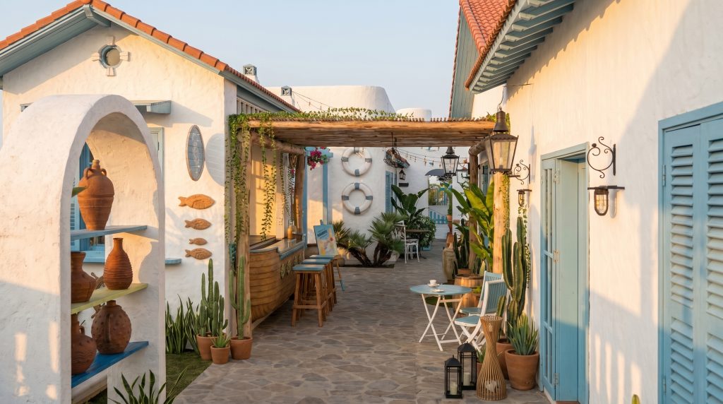 Thiết kế bungalow Phú Quốc phong cách Mediterranean Tropical bởi Roma Design