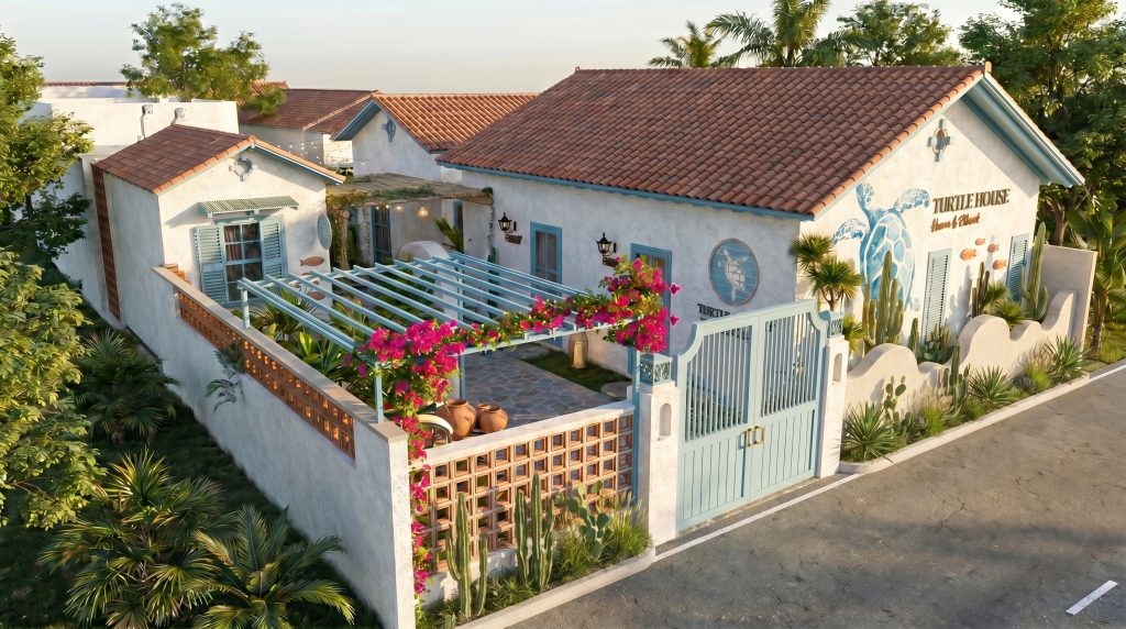 Thiết kế bungalow Phú Quốc phong cách Mediterranean Tropical bởi Roma Design