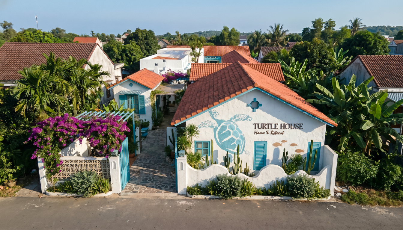 Thiết kế bungalow Phú Quốc phong cách Mediterranean Tropical bởi Roma Design