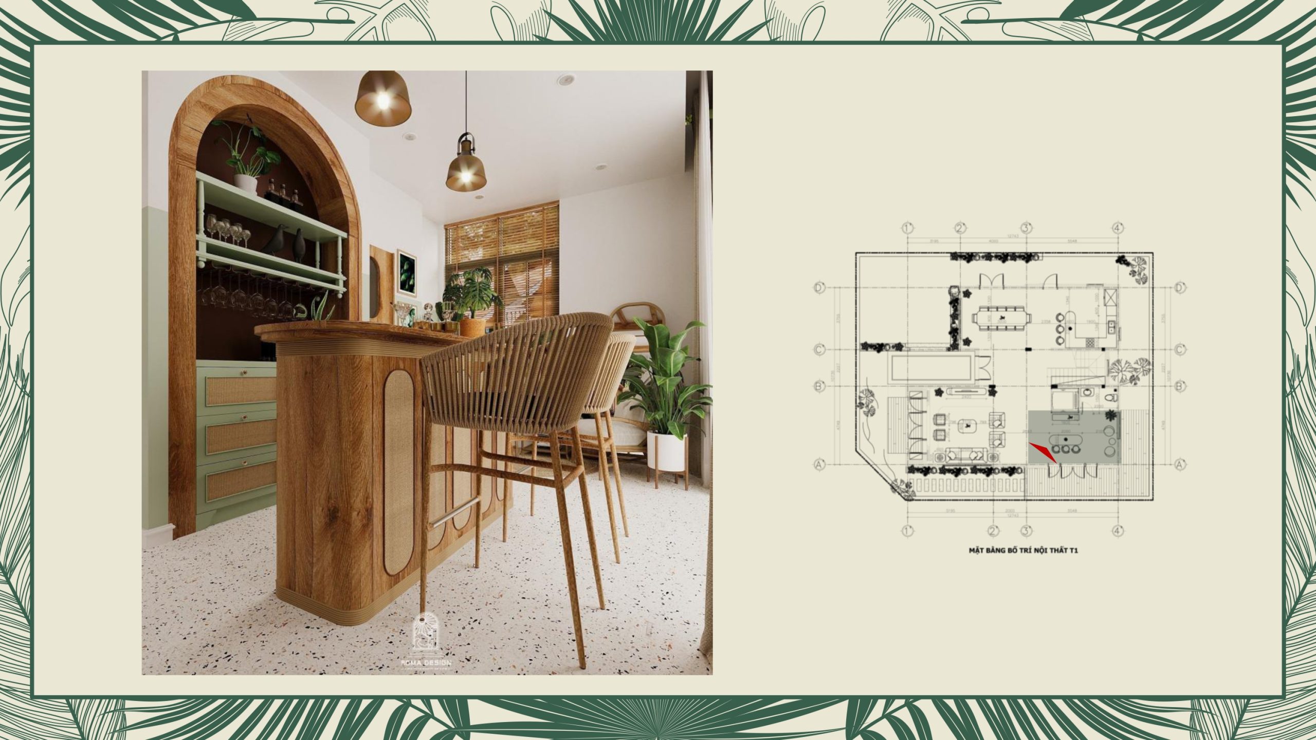 thiết kế nội thất villa tropical phú quốc