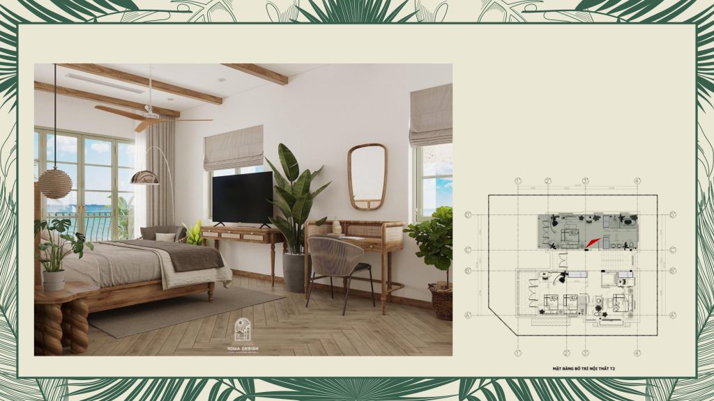 thiết kế nội thất villa tropical phú quốc