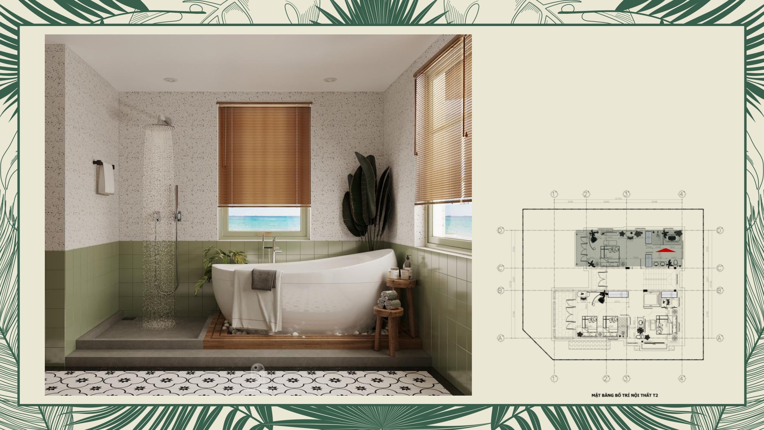 thiết kế nội thất villa tropical phú quốc