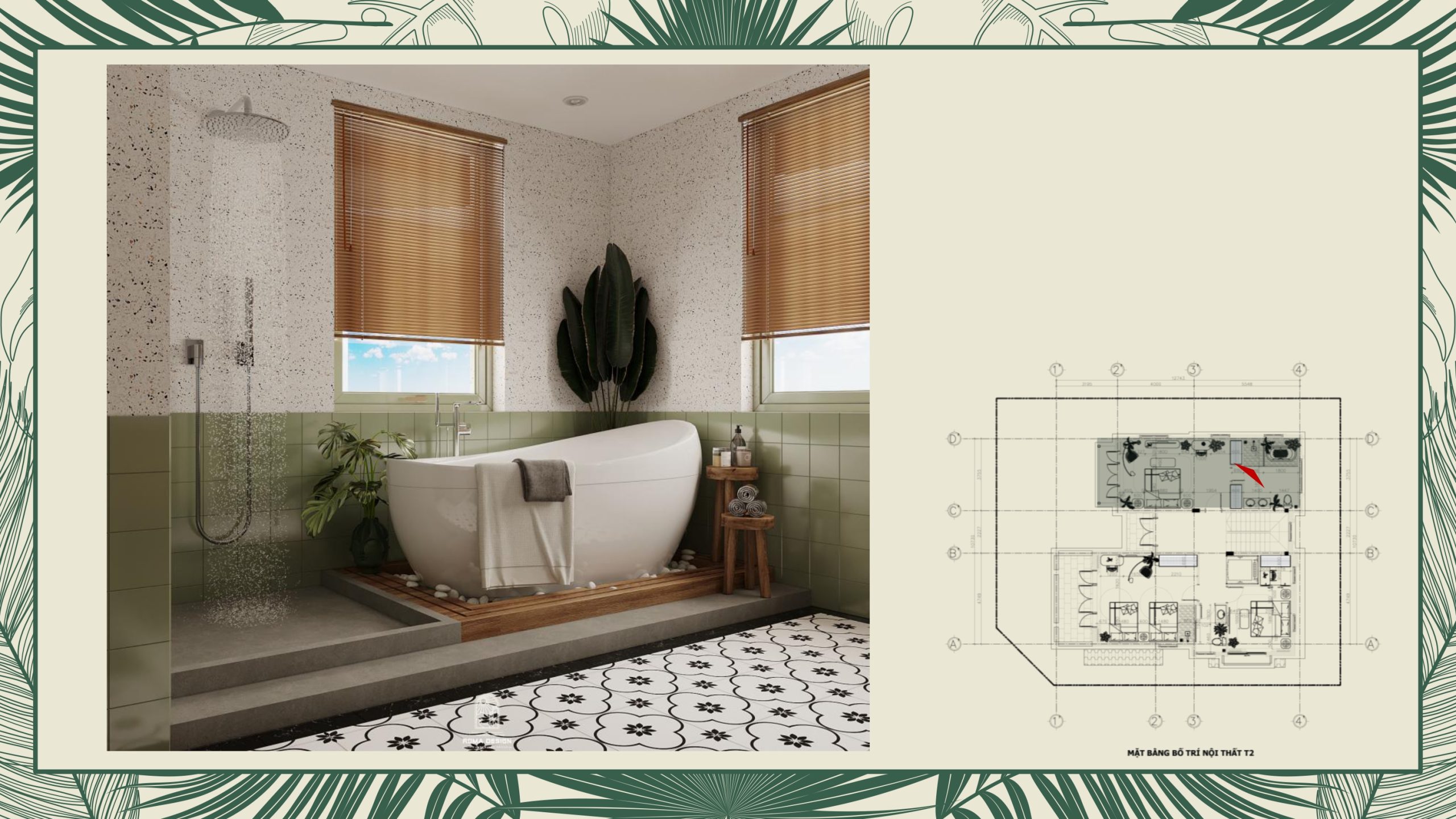 thiết kế nội thất villa tropical phú quốc