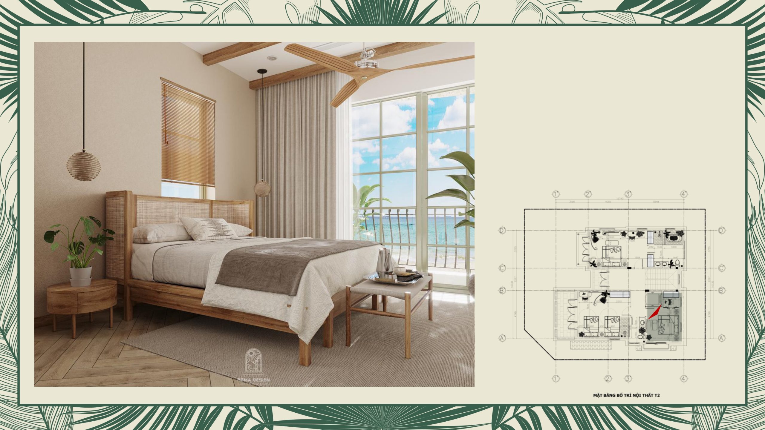 thiết kế nội thất villa tropical phú quốc