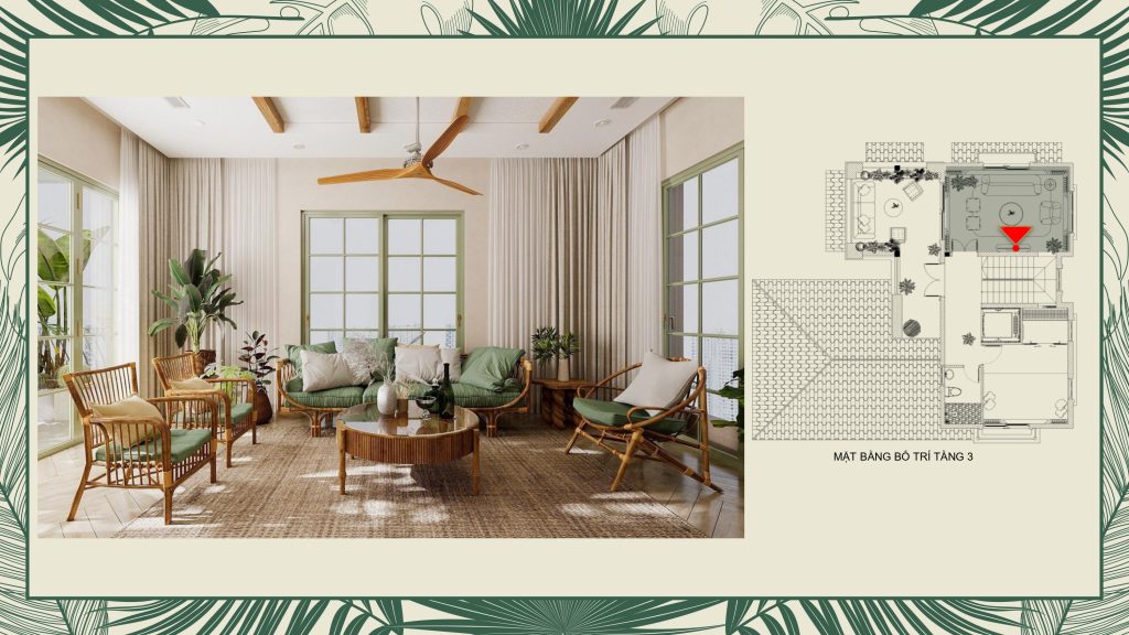 thiết kế nội thất villa tropical phú quốc
