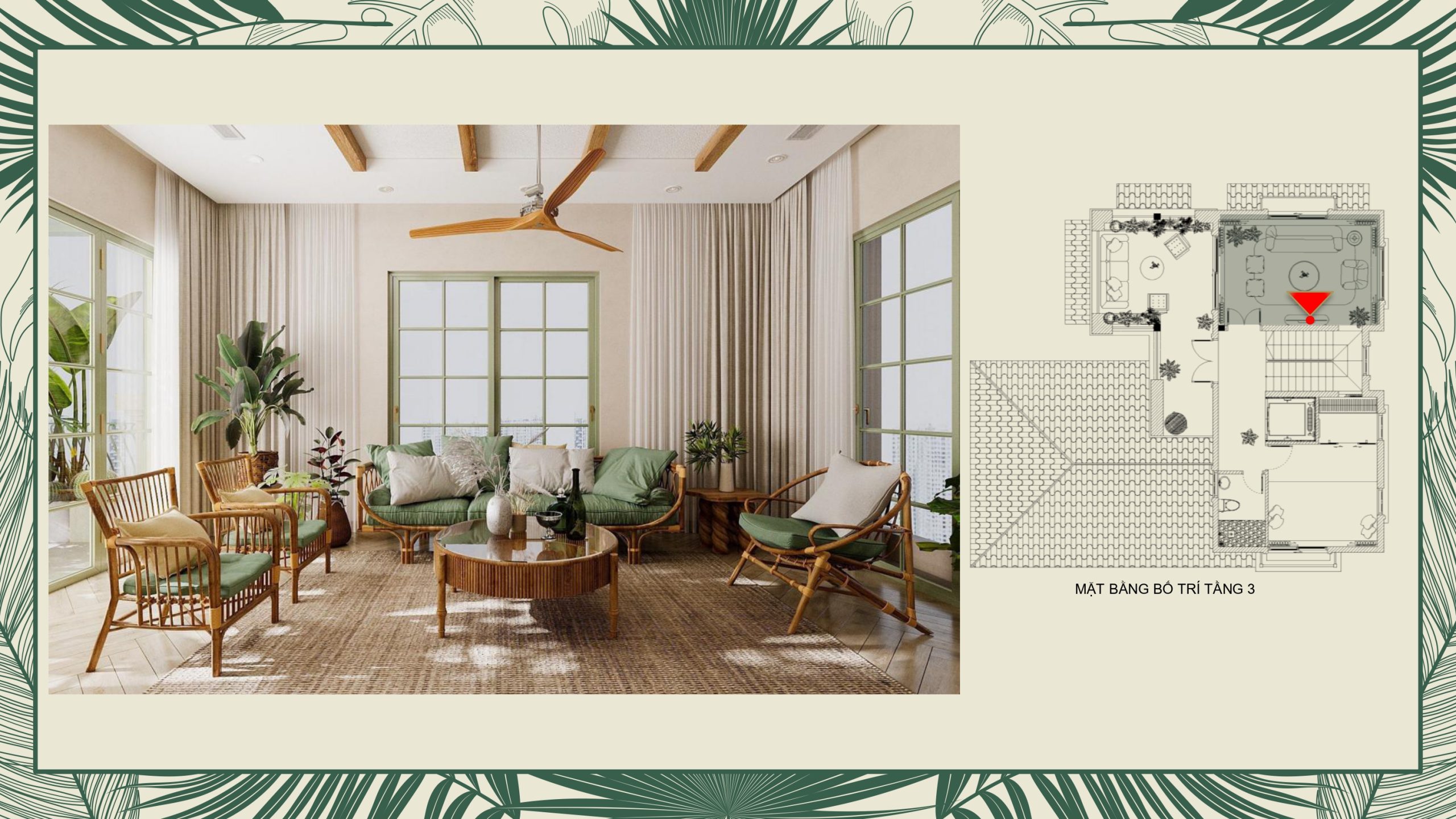 thiết kế nội thất villa tropical phú quốc