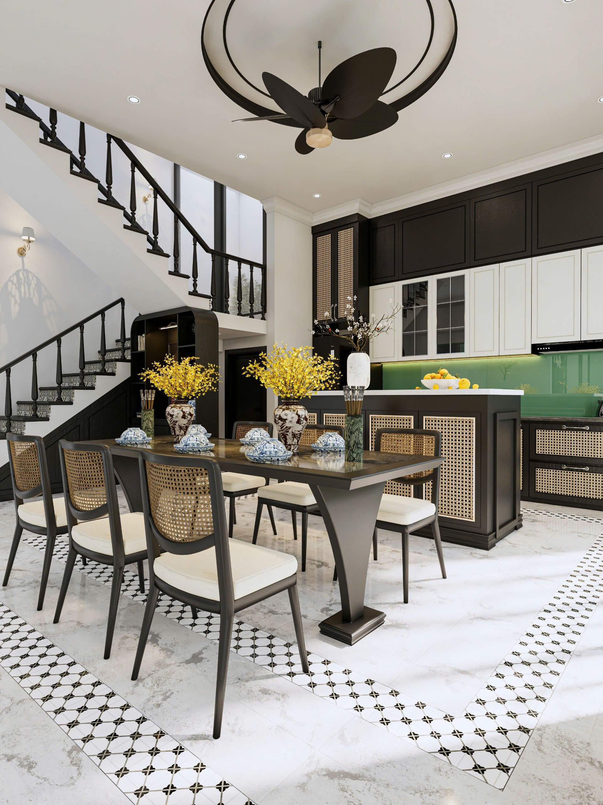 thiết kế nội thất villa tropical phú quốc