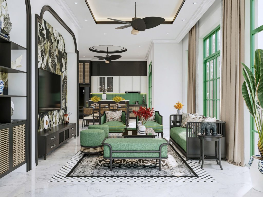 thiết kế nội thất villa tropical phú quốc