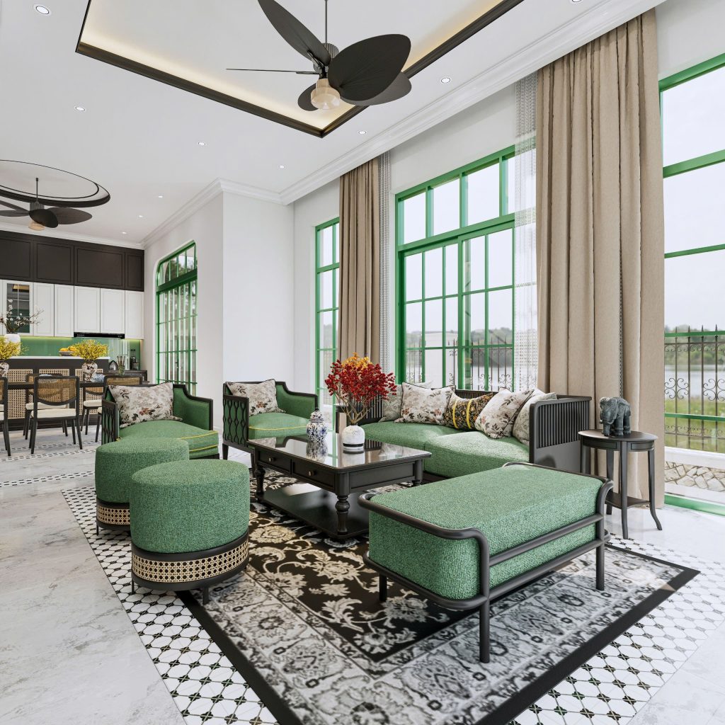 thiết kế nội thất villa tropical phú quốc