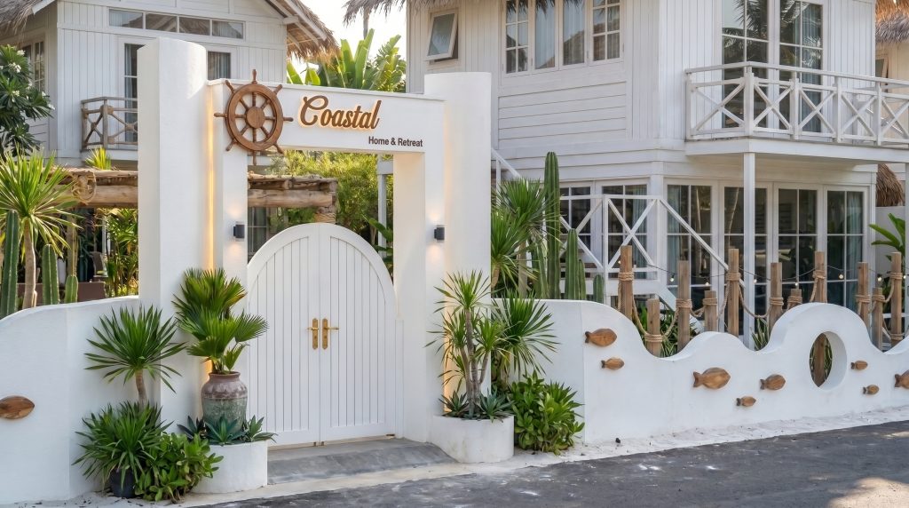 Thiết kế boutique resort tropical luxury tại Phú Quốc với hồ bơi trung tâm và villa mái lá