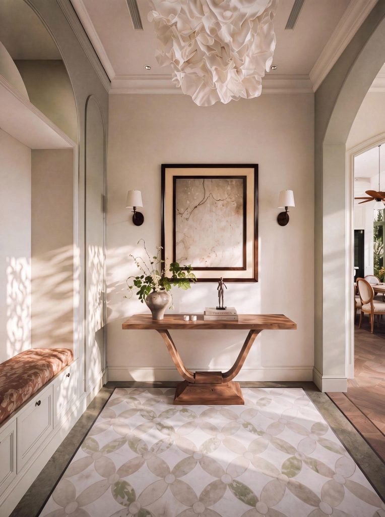 Thiết kế villa Phú Quốc Tropical P1109 với phòng khách liên thông phòng ăn và ánh sáng tự nhiên