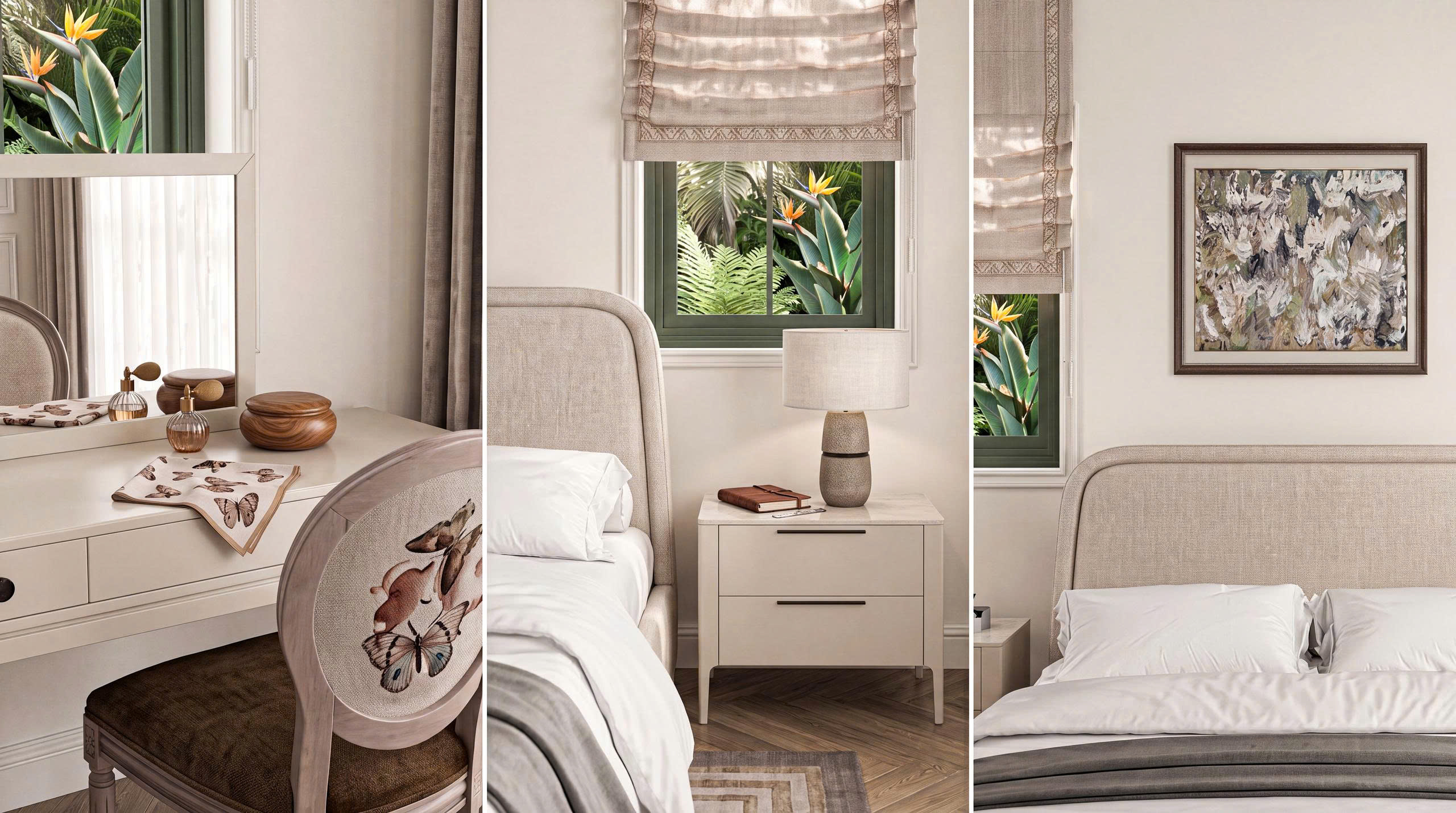 Thiết kế villa Phú Quốc Tropical P1109 với phòng khách liên thông phòng ăn và ánh sáng tự nhiên